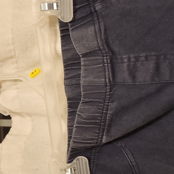 Girls moto-style black jeggings with zipper ankles, size large. - Picture 4 of 5